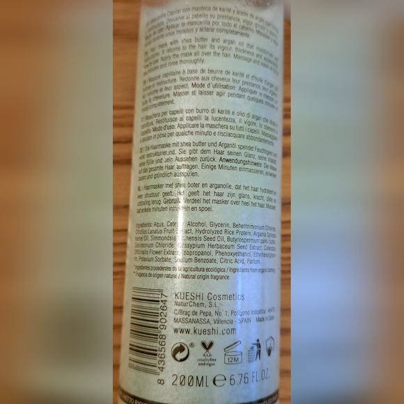 NIB Kueshi Naturals Korean Hair Repair Mask w/ Shea Argon Oil & Fruit Extract - Picture 3 of 3